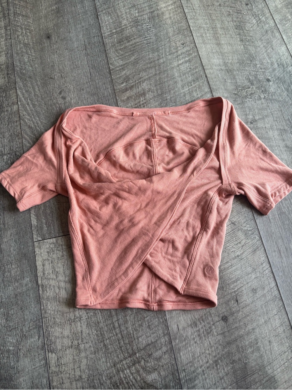 lululemon athletica Rose Blush Ribbed Crop Top